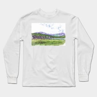 Mountain Meadow Tranquility Long Sleeve T-Shirt